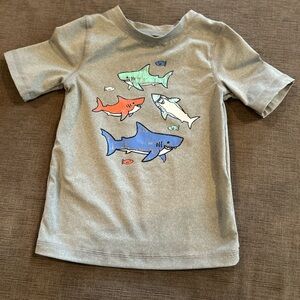 Cat & Jack Short Sleeve Rashguard Sharks sz 2T